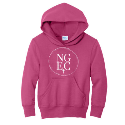 North Grove Evangelical Church Logo 1 - Youth Core Fleece Pullover Hooded Sweatshirt Thumbnail