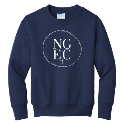 North Grove Evangelical Church Logo 1 - Youth Core Fleece Crewneck Sweatshirt Thumbnail