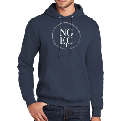 North Grove Evangelical Church Logo 1 - Tall Core Fleece Pullover Hooded Sweatshirt Thumbnail