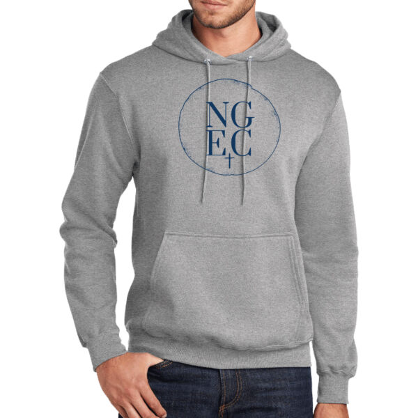 North Grove Evangelical Church Logo 1 - Tall Core Fleece Pullover Hooded Sweatshirt Thumbnail