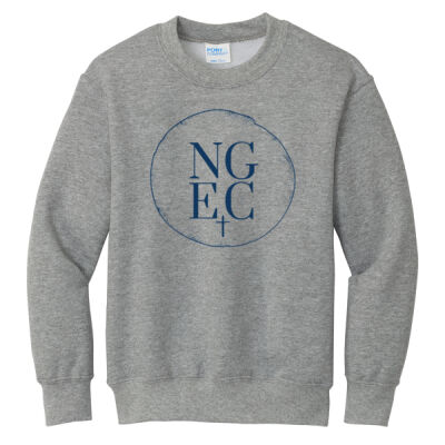 North Grove Evangelical Church Logo 1 - Youth Core Fleece Crewneck Sweatshirt Thumbnail