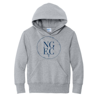 North Grove Evangelical Church Logo 1 - Youth Core Fleece Pullover Hooded Sweatshirt Thumbnail