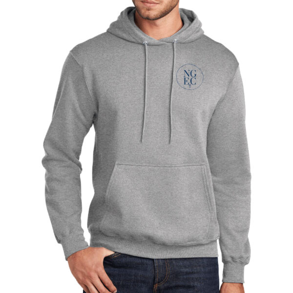 North Grove Evangelical Church Logo 3 - Tall Core Fleece Pullover Hooded Sweatshirt Thumbnail