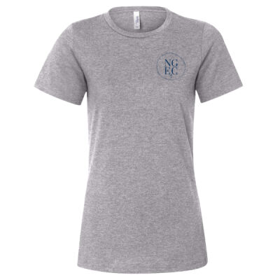 North Grove Evangelical Church Logo 3 - Women’s Relaxed Fit Heather CVC Tee Thumbnail