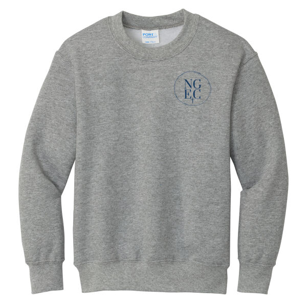 North Grove Evangelical Church Logo 3 - Youth Core Fleece Crewneck Sweatshirt Thumbnail