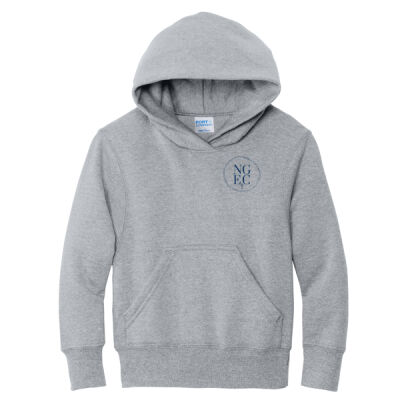 North Grove Evangelical Church Logo 3 - Youth Core Fleece Pullover Hooded Sweatshirt Thumbnail